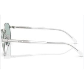 Prada PR B51S 1BC40N 53 Oval Gri Metal Unisex Güneş Gözlüğü