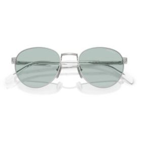 Prada PR B51S 1BC40N 53 Oval Gri Metal Unisex Güneş Gözlüğü