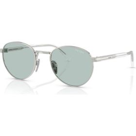 Prada PR B51S 1BC40N 53 Oval Gri Metal Unisex Güneş Gözlüğü