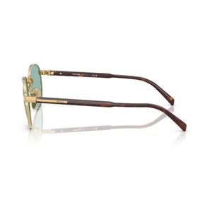 Prada PR B51S 5AK40K 53 Unisex Oval Gold Metal Güneş Gözlüğü