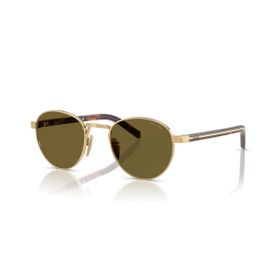 Prada PR B52S 5AK09Z 49 Oval Gold Metal Unisex Güneş Gözlüğü