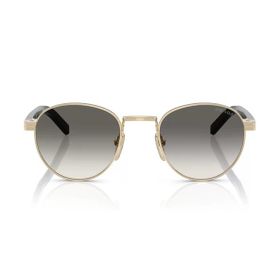 Prada PR B52S ZVN02C 49 Oval Gold Metal Unisex Güneş Gözlüğü