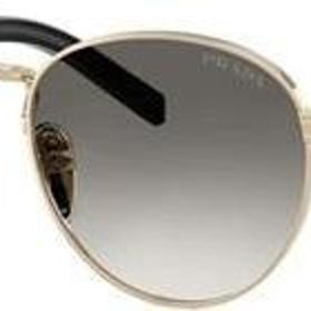 Prada PR B52S ZVN02C 49 Oval Gold Metal Unisex Güneş Gözlüğü