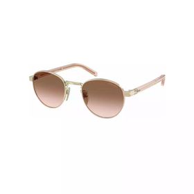 Prada PR B52S ZVN0A6 49 Oval Gold Metal Unisex Güneş Gözlüğü