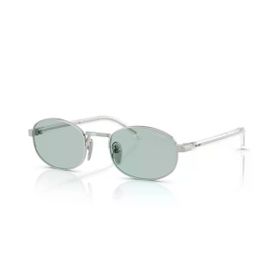 Prada PR B53S 1BC40N 52 Oval Gri Metal Unisex Güneş Gözlüğü
