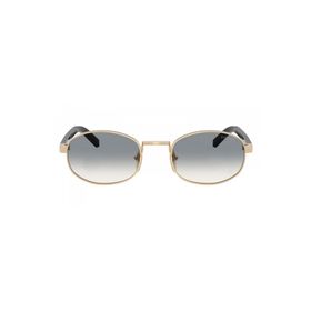 Prada PR B53S ZVN02C 52 Oval Gold Metal Unisex Güneş Gözlüğü