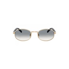 Prada PR B53S ZVN02C 52 Oval Gold Metal Unisex Güneş Gözlüğü