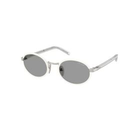 Prada PR B56S 23E50Q 52 Oval Beyaz Kombine Unisex Güneş Gözlüğü