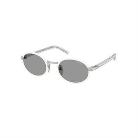 Prada PR B56S 23E50Q 52 Oval Beyaz Kombine Unisex Güneş Gözlüğü