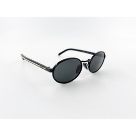 Prada PR B56S AAV08Z 52 Oval Siyah Kombine Kemik Unisex Güneş Gözlüğü