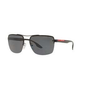 Prada Sport Ps 60US 1AB5Z1 62 Gri Köşeli Erkek Güneş Gözlüğü