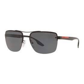 Prada Sport Ps 60US 1AB5Z1 62 Gri Köşeli Erkek Güneş Gözlüğü
