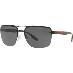 Prada Sport Ps 60US 1AB5Z1 62 Gri Köşeli Erkek Güneş Gözlüğü