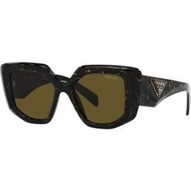 Prada SPR 14ZS 19D01T 50 Siyah Geometrik Kadın Güneş Gözlüğü