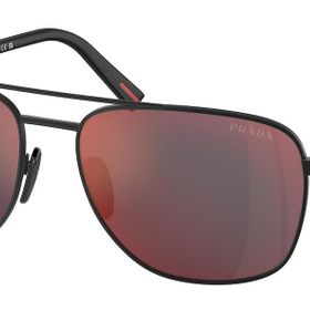 Prada SPS54Z DG0-08F 60 Siyah Erkek Güneş Gözlüğü