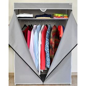 Prado Basic Çelik Profilli Gri Bez Dolap