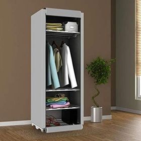 Prado Gri Slim Fit Çelik Profilli Varyant Bez Dolap