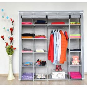 Prado Stark Xtra Çift Yandan Raflı Çelik Profilli Bez Dolap