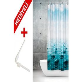 Prado Stone 120x200 cm Çift Kanatlı Banyo Perdesi
