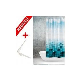 Prado Stone 120x200 cm Çift Kanatlı Banyo Perdesi