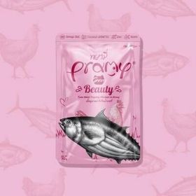 Pramy Beauty 70 gr Kedilerde Tüy Gelişimi için Ton Balıklı Tavuklu Kedi Konserve Maması