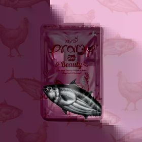 Pramy Beauty 70 gr Kedilerde Tüy Gelişimi için Ton Balıklı Tavuklu Kedi Konserve Maması