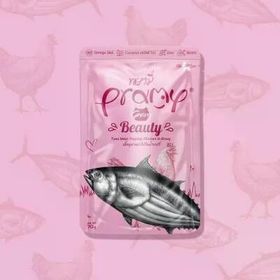 Pramy Beauty 70 gr Kedilerde Tüy Gelişimi için Ton Balıklı Tavuklu Kedi Konserve Maması