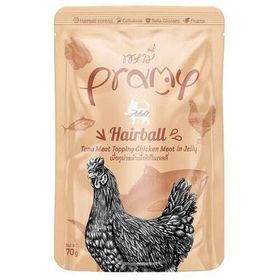 Pramy Hairball Sos İçinde Ton Balıklı ve Tavuklu 70 gr Kedi Yaş Maması