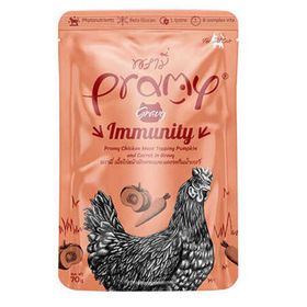 Pramy Immunity Sos İçinde Tavuk Etli Bal Kabaklı ve Havuçlu 70 gr Yetişkin Kedi Konservesi