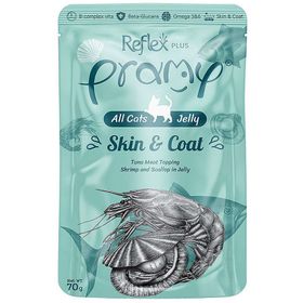 Pramy Skin Coat Ton Balıklı Karides Jöleli 70 gr Kedi Yaş Maması