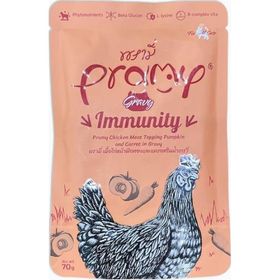 Pramy Sos İçinde Tavuklu Bal Kabaklı ve Havuçlu 70 GR Yetişkin Kuru Kedi Maması