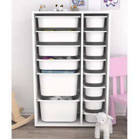 Pratico 2D4K8U Beyaz Çok Amaçlı Oyuncak Dolabı
