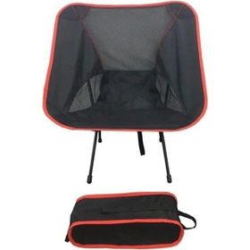 Pratik 6456 Ecorce Tube Marron Polyester Kırmızı Katlanabilir Kamp Sandalyesi