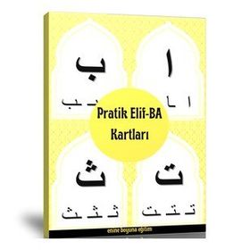 Pratik Elif-BA Kartları Laminasyonlu Sert Kartlar Enine Boyuna Eğitim