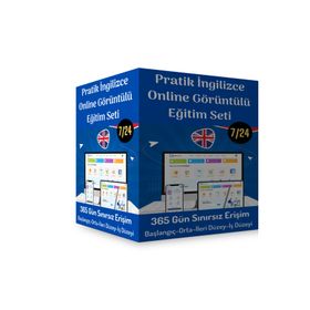 Pratik İngilizce Online Görüntülü Eğitim Seti Enine Boyuna Eğitim
