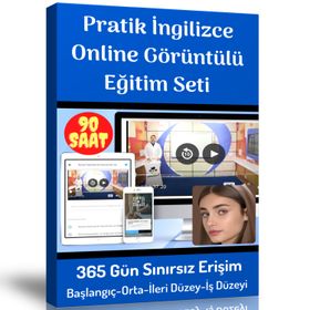 Pratik İngilizce Online Görüntülü Eğitim Seti Enine Boyuna Eğitim