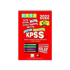 Pratik Kaynak Yayınları Süper Çarşaf Boy Kpss Genel Kültür Notları 2022
