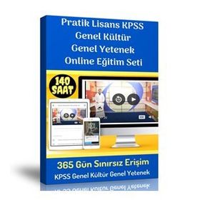Pratik Lisans KPSS Genel Kültür Genel Yetenek Online Eğitim Seti