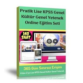 Pratik Lise KPSS Genel Kültür Genel Yetenek Online Eğitim Seti