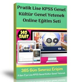Pratik Lise KPSS Genel Kültür Genel Yetenek Online Eğitim Seti
