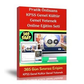 Pratik Önlisans Kpss Genel Kültür Genel Yetenek Online Eğitim Seti