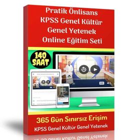 Pratik Önlisans Kpss Genel Kültür Genel Yetenek Online Eğitim Seti
