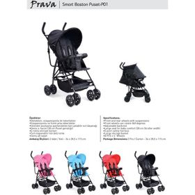 Prava Smart P01 Gri Bebek Arabası