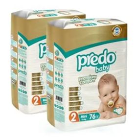Predo Baby Premium Comfort No:2 Mini 152 Adet Bebek Bezi