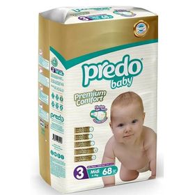 Predo Baby Premium Comfort No:3 Midi 68 Adet Bebek Bezi
