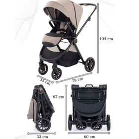 Prego 2028 Venüs Travel Sistem Bej Bebek Arabası