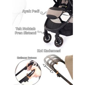 Prego 2028 Venüs Travel Sistem Bej Bebek Arabası