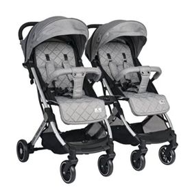 Prego 2037 Aria Plus Bej İkiz Bebek Arabası