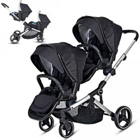 Prego 2071 Siyah Ibiza Pro İkiz Bebek Arabası