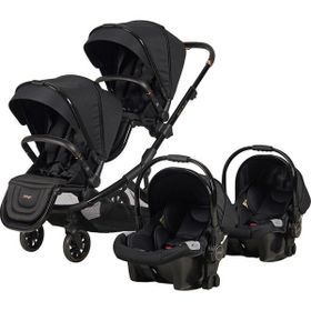 Prego 2072 İbiza Siyah İkiz Bebek Arabası